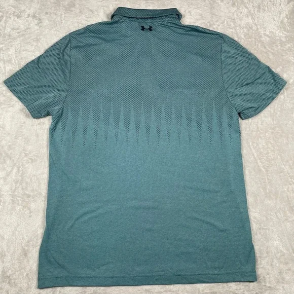 Under Armour Men's Polo Shirt XL Loose Fit Teal Performance Golf Athletic - Picture 5 of 7